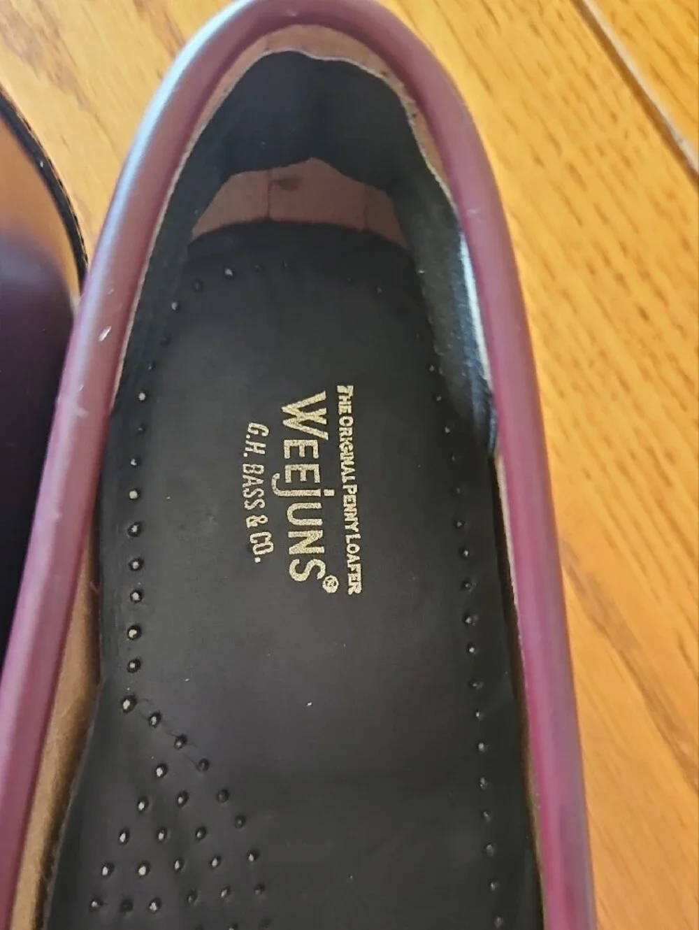 GH Bass Weejuns Burgundy Penny Loafers